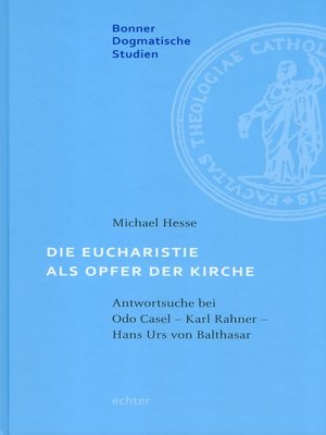 cover image of Die Eucharistie als Opfer der Kirche